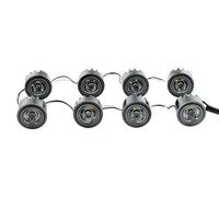 HELLA 2Pt 177 696-771 Led-Kit De Feux Diurnes - Ledayflex - 24/12V - Rond - Montage Encastré - Couleur Du Voyant: Limpide - Câble: 120Mm - Avant Du Véhicule - Jeu