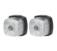 Hella Lampe de position, Noir, Front position light with reflector (Lot de 2)