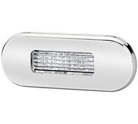 HELLA Lampe de seuil - LED - 12V / 24V - Montage encastré - ECE - Couleur du voyant: limpide - Couleur LED: bleu - 2XT 959 680-612
