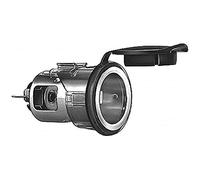 Hella Prise 8JB 008 023-001 – 12V, 2 pôles, montage encastré, fiche plate verte