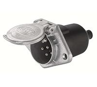 HELLA Prise - 24V - 7pôle - Raccord plat - Fiche: Fiche plate - Longueur: 103mm - Aluminium - DIN/ISO: 1185 N-Typ - Quantité: 10 - 8JB 003 833-031