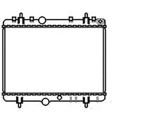 HELLA Radiateur du moteur Module de Refroidisement Largeur de filet 380mm Longueur de filet 562mm Profondeur de filet 18mm Compatible avec PEUGEOT 307 3/5 portes 3A/C 8MK 376 771-391