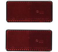 HELLA Réflecteur - Couleur du voyant: rouge - rectangulaire - collé/Montage en saillie - pour fixation à la verticale - CCC - arrière - Quantité: 1 - 8RA 003 326-931