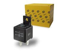Hella Relais à courant de travail 12V 4 pôles S1 Fiche A Noir avec support 4RA 965 400-001