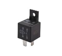 HELLA Relais, courant de travail - 12V - 4pôle - Schéma de câblage: S2 - Fiche: B - Relais à courant de travail - Couleur: noir - avec support - 4RA 933 332-511