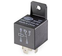 HELLA Relais, courant de travail - 12V - 5pôle - Relais inverseurs - avec support - 4RD 933 332-361