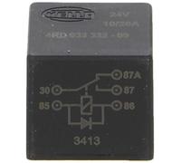 HELLA Relais, courant de travail - 24V - 5pôle - Relais inverseurs - avec diode de suppression - 4RD 933 332-091