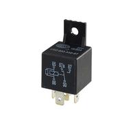 HELLA Relais, courant de travail - 24V - 5pôle - Schéma de câblage: W2 - Fiche: B1 - Ouvreur/Relais à courant de travail/Relais inverseurs - Couleur: noir - avec support - 4RD 933 332-671