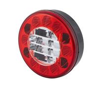 HELLA Valuefit 2Nr 357 027-051 Feu Arrière - Led - 24/12V - Montage En Saillie/Vissé - Couleur Du Voyant: Blanc/Rouge - Fiche: Extrémités De Câble Ouvertes - Gauche/Droite - Quantité: 1