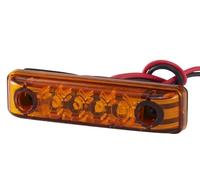 HELLA Valuefit 2Ps 357 010-101 Feu Latéral - Led - 24V - Raccord Fileté/Montage En Saillie - Couleur Du Voyant: Jaune - Câble: 150Mm - Gauche/Droite - Quantité: 1