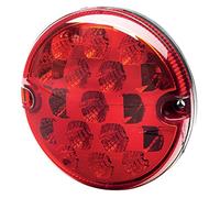 HELLA Valuefit 2Sb 357 028-011 Feu Arrière - Led - 24/12V - Montage En Saillie/Vissé - Couleur Du Voyant: Rouge - Fiche: Extrémités De Câble Ouvertes - Gauche/Droite - Quantité: 1