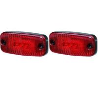Hella Valuefit 2Tm 357 008-021 Feu Arrière - Led - 12/24V - Montage En Saillie - Couleur Du Voyant: Rouge - Câble: 480Mm - Fiche: Extrémités De Câble Ouvertes - Gauche/Droite - Quantité: 1 (Lot de 2)
