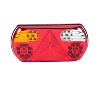 HELLA Valuefit 2Vp 357 016-011 Feu Arrière - Led - 12V - Montage En Saillie/Vissé - Couleur Du Voyant: Multicolore - Fiche: Extrémités De Câble Ouvertes - Gauche - Quantité: 1