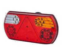 HELLA Valuefit 2Vp 357 016-021 Feu Arrière - Led - 12V - Montage En Saillie/Vissé - Couleur Du Voyant: Multicolore - Fiche: Extrémités De Câble Ouvertes - Droite - Quantité: 1