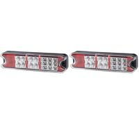 Hella Valuefit 2Vp 357 021-011 Feu Arrière - Led - 24/12V - Montage En Saillie/Vissé - Couleur Du Voyant: Rouge/Limpide - Fiche: Extrémités De Câble Ouvertes - Gauche/Droite - Quantité: 1 (Lot de 2)