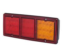 HELLA VALUEFIT Feu arrière - LED - 12V / 24V - Montage en saillie/vissé - ECE - Couleur du voyant: rouge/jaune - Fiche: Fiche plate - gauche/droite - Quantité: 1 - 2SD 357 024-001