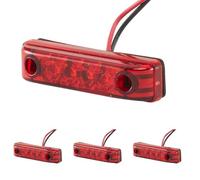 Hella VALUEFIT Feu arrière - LED - 12V - Montage en saillie - Couleur du voyant: rouge - Câble: 150mm - Fiche: Douille plate - gauche/droite - Quantité: 1-2TM 357 010-011 (Lot de 4)