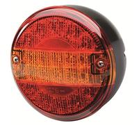 HELLA VALUEFIT Feu arrière - LED - 24V / 12V - Montage en saillie/vissé - ECE/ADR/GGVS - Couleur du voyant: rouge/jaune - Fiche: Fiche plate - droite/gauche - Quantité: 1 - 2SD 357 026-201