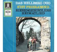 Hellberg-Duo - Hellberg-Duo / S´ IST FEIERABEND / RIESENGEBIRGLERS HEIMATLIED / Bildhülle / Odeon # O 23 324 / Deutsche Pressung / 7" Vinyl Single Schallplatte /