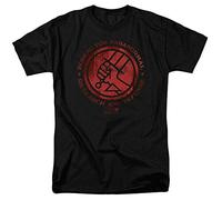 Hellboy 2 The Golden Army BPRD Logo T Shirt Mens Licensed Movie Tee Black Black XXL