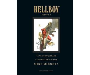 Hellboy Deluxe T03 Le troisième souhait - Le ver conquérant - Mike Mignola - Delcourt - relié - Comics