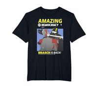 Helldivers 2 Amazing Democracy Comic Book Style Video Game T-Shirt, Homme Grandes Tailles, Noir, 5X Tall