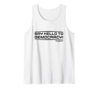 Helldivers 2 Sony PlayStation Game Say Hello To Democracy Débardeur