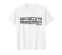 Helldivers 2 Sony PlayStation Game Say Hello to Democracy T-Shirt