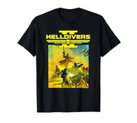 Helldivers 2 Sony Playstation Video Game Group Key Art T-Shirt