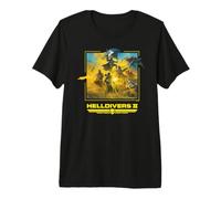 Helldivers II Helldivers Vs Terminids Raise Super Earth Flag T-Shirt Haut de Gamme