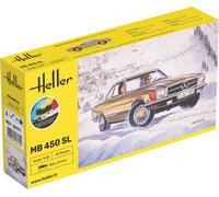 Heller Kit de démarrage MB 450 SL 1/43 avec colle et peintures – 56171