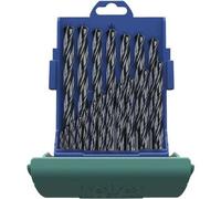 Heller 17737 5 HSS Jeu de forets pour le métal 19 pièces laminé au rouleau DIN 338 tige cylindrique 1 set