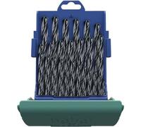 Heller 18371 0 HSS Jeu de forets pour le métal 25 pièces laminé au rouleau DIN 338 tige cylindrique 1 set