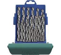 Heller 21961 7 HSS Jeu de forets pour le métal 19 pièces meulé DIN 338 tige cylindrique 1 set