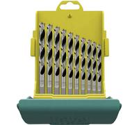 Heller 28708 1 Jeu de forets pour le bois 10 pièces 3 mm, 4 mm, 5 mm, 6 mm, 7 mm, 8 mm, 9 mm, 10 mm, 11 mm, 12 mm tige