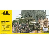 HELLER 50327 COFFRET MAQUETTE MILITAIRE SAINTE-MERE-EGLISE 1/72