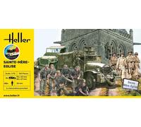 HELLER Kit Sainte-Mère Eglise Normandie kit complet - 1/72 - HELLER 52327