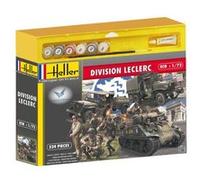 Maped Heller Joustra Division Leclerc (M4a2 Sherman, Gmc, Jeep, Figurines)-Maped Heller Joustra