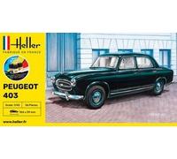 Heller Maquette, 56161, peugeot 403,1/43, Gris