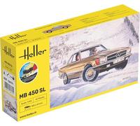 Heller Kit de démarrage MB 450 SL 1/43 avec colle et peintures – 56171
