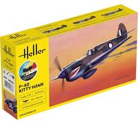 Heller 56266 Kit de démarrage P-40 Kitty Hawk 1/72