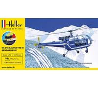 HELLER 56286 AEROSPATIALE SA 316B ALOUETTE III GENDARMERIE