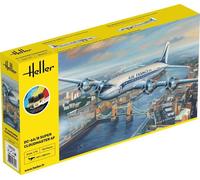 Maquette avion : STARTER KIT - DC6 Super Cloudmas Heller G