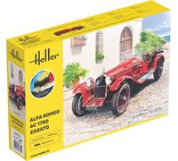 Maquette Voiture Starter Kit Alfa Romeo 6c 1750 Zagato |heller|56715| 1:24 Maque