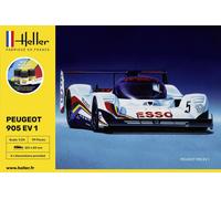 HELLER 56718 MAQUETTE VOITURE STARTER KIT PEUGEOT 905 EV 1 1/24