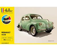 HELLER 56762 MAQUETTE VOITURE STARTER KIT RENAULT 4 CV 1/24
