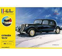 HELLER 56763 MAQUETTE STARTER KIT CITROEN 15 CV 1/24