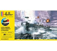Heller 56995 US Marine Lcvp Débarquement Navire 1/72 88 Pièces Kit Plastique