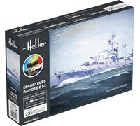 HELLER - Maquette Bateau Starter Kit Escorteurs Rapides E 52 |heller|57094| 1:400 Maquette Char Promo - Ref : 14941