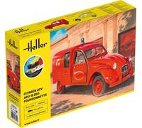 Heller Maquette de voiture Citroën 2CV AZU-B 250 Échelle 1/24 111 pièces Kit complet